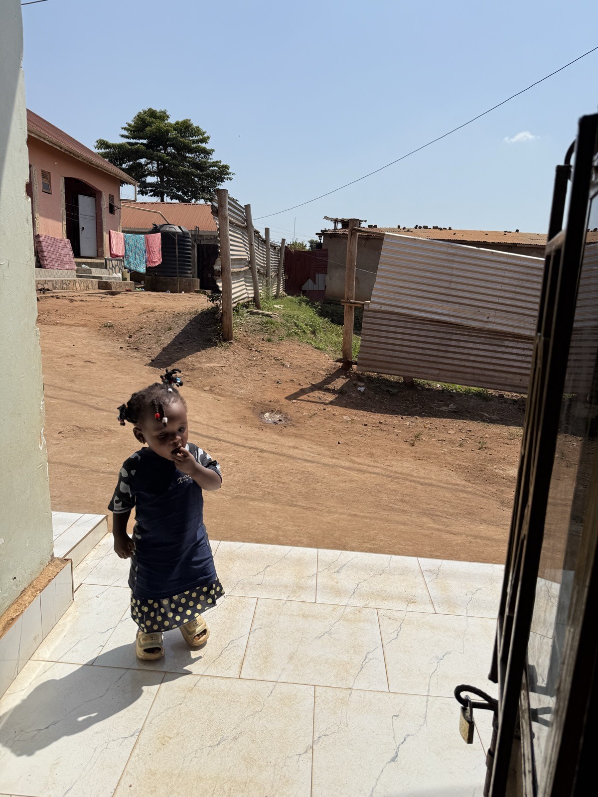A child playing outside at CeSA